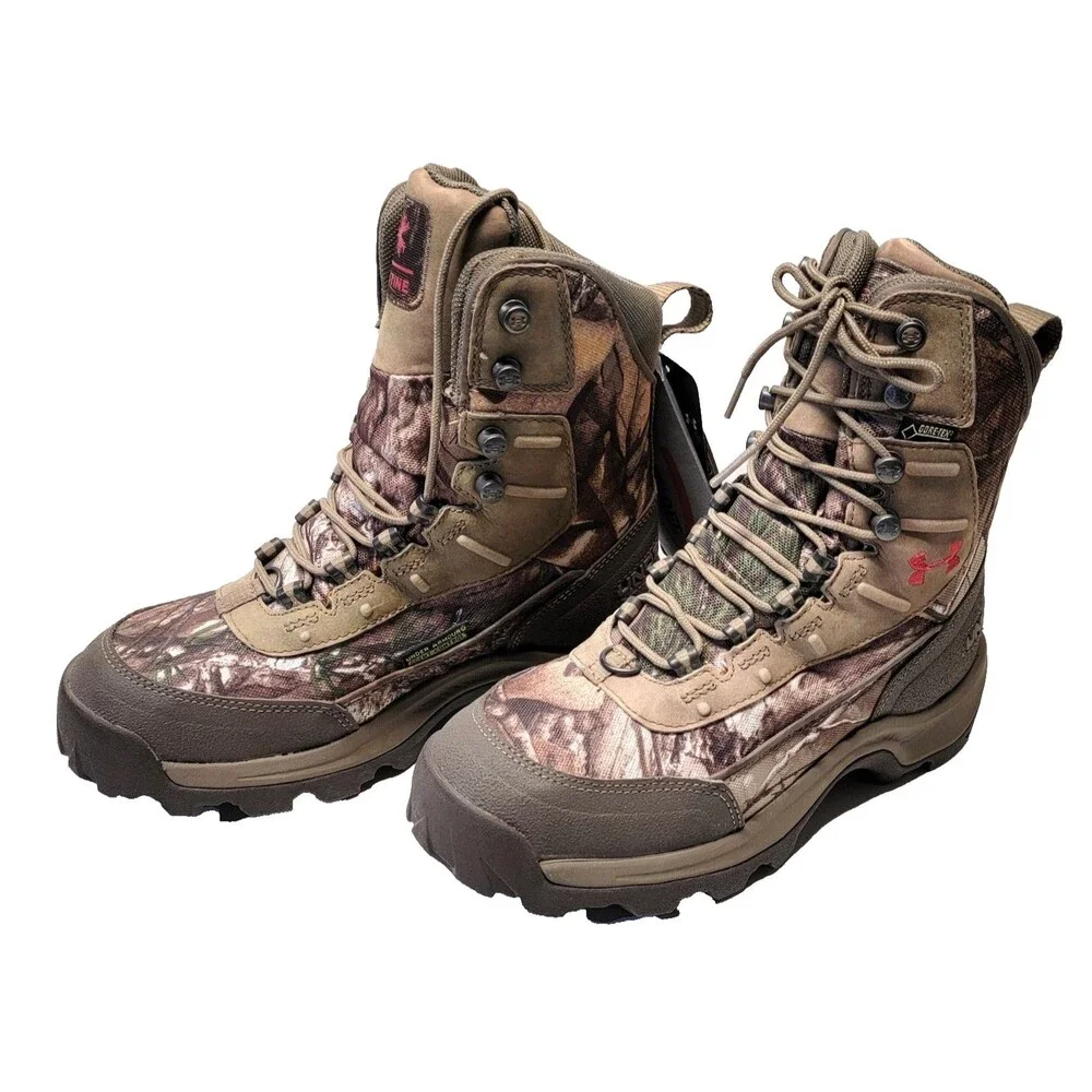 NWT Under Armour Brow Tine Hunting Boots 400g Primaloft Gore-Tex Womens 6 Camo